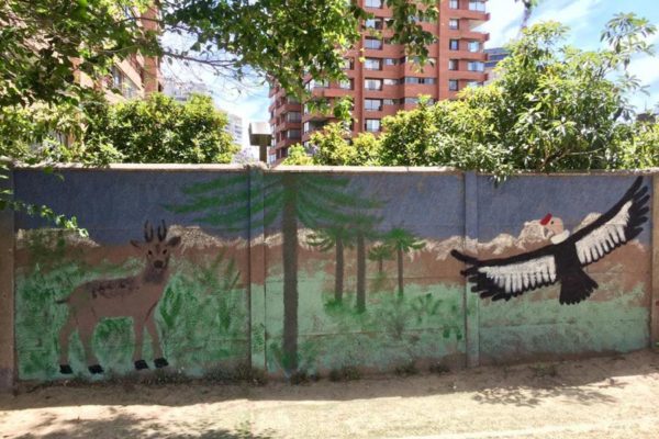 niños Colegio Alemán de Santiago usan pintura reciclada Pinturec